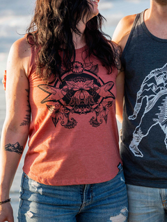 HUMMINGBIRD - Women's Relaxed Tank - Rust-2