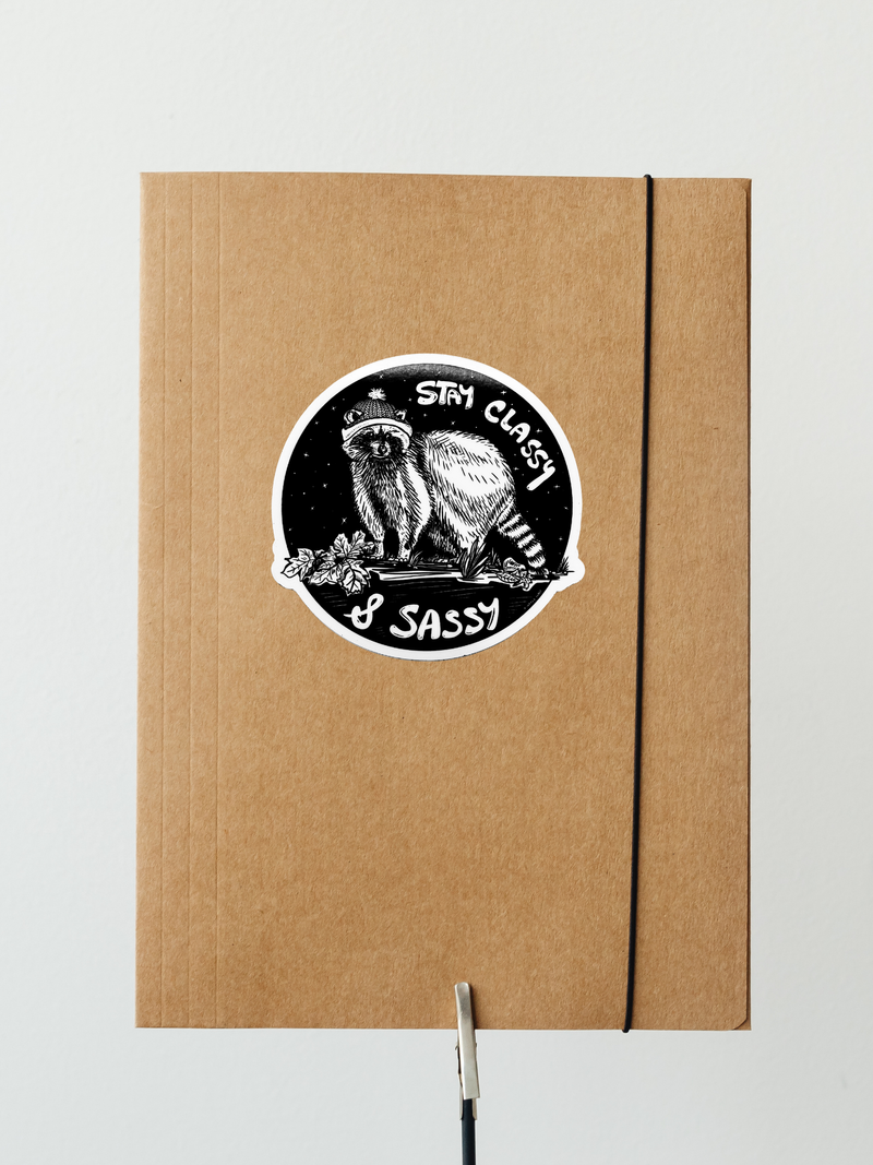 RACCOON Eco Vinyl Stickers-1