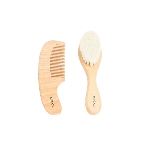 Brush & Comb Set | Wood | Noüka-1