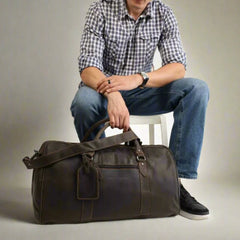 Greenwood Leather Weekend Travel Bag-6