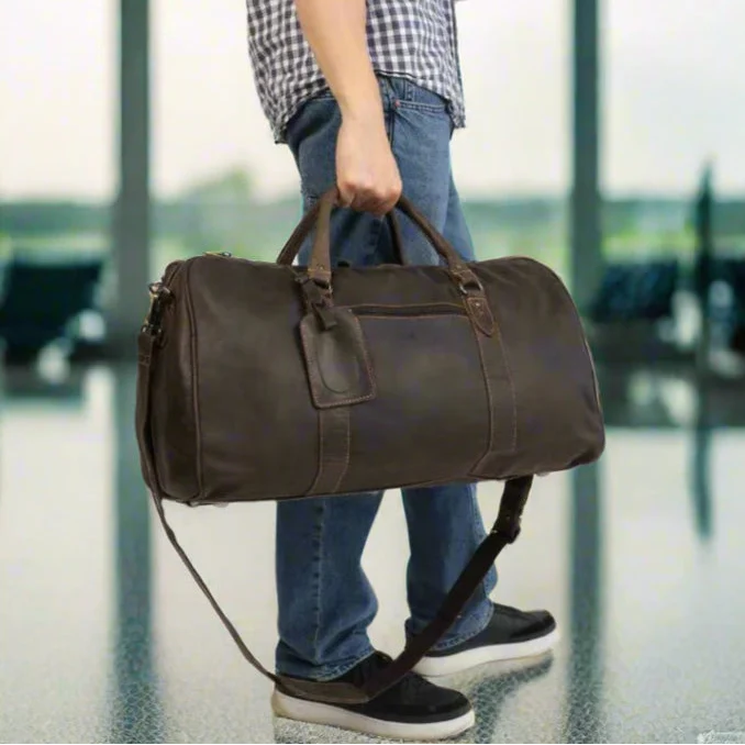 Greenwood Leather Weekend Travel Bag-1