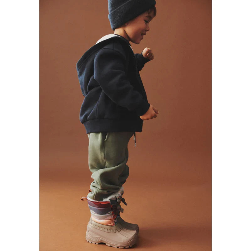 Sweatshirt Zip Francis | Navy | Wheat Kids-5