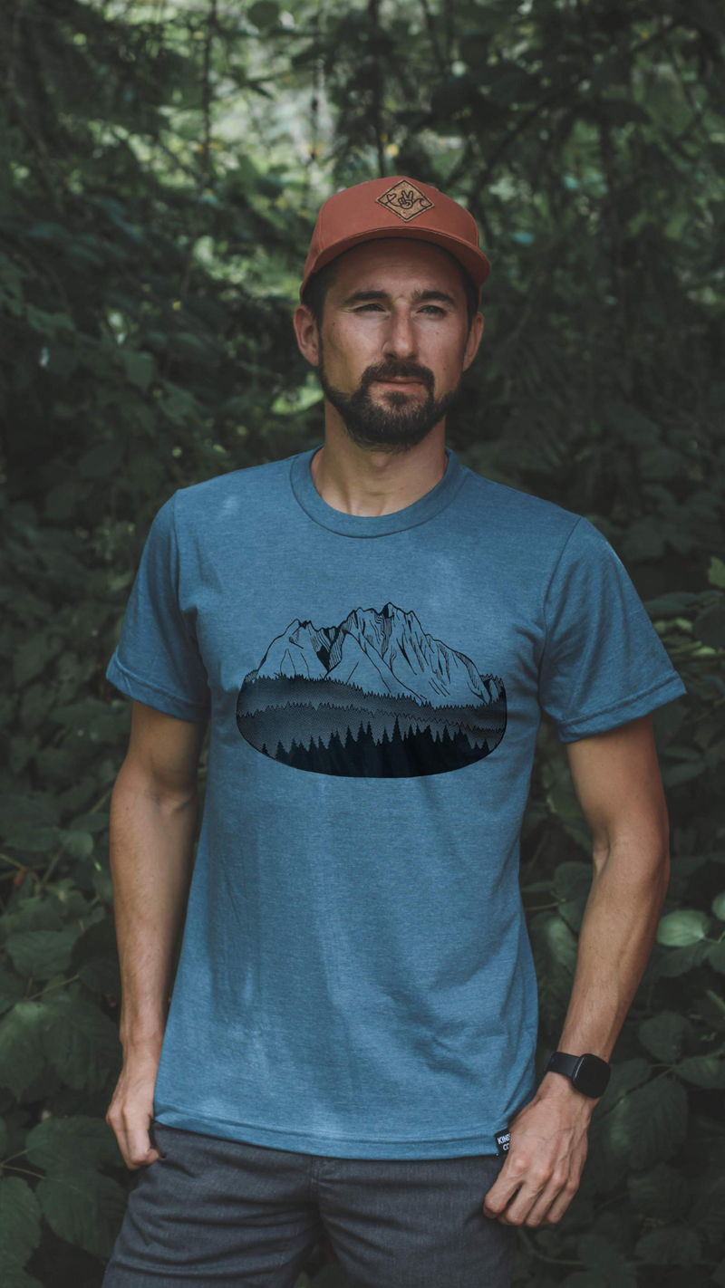 FLOATING ISLAND - Unisex Eco Tee - Heather Teal-6