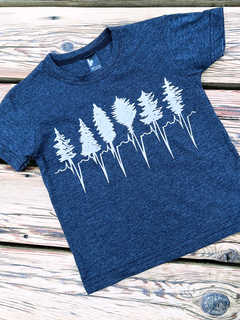 LITTLE TREELINE - Kids Eco Tee - Charcoal-1
