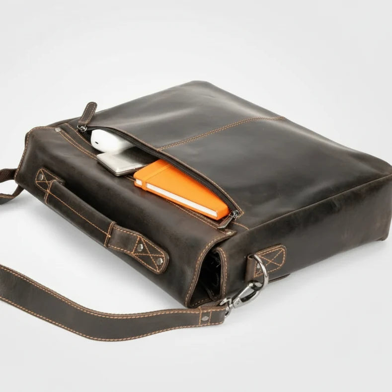 Greenwood Leather Laptop Bag-11