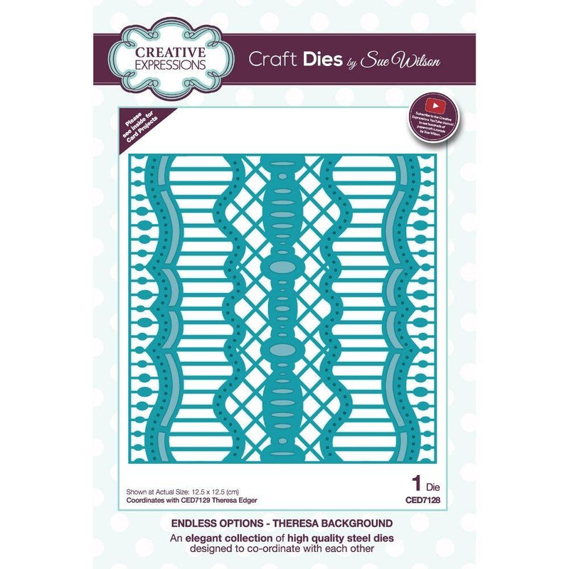 Sue Wilson Endless Options Theresa Background Craft Die-1
