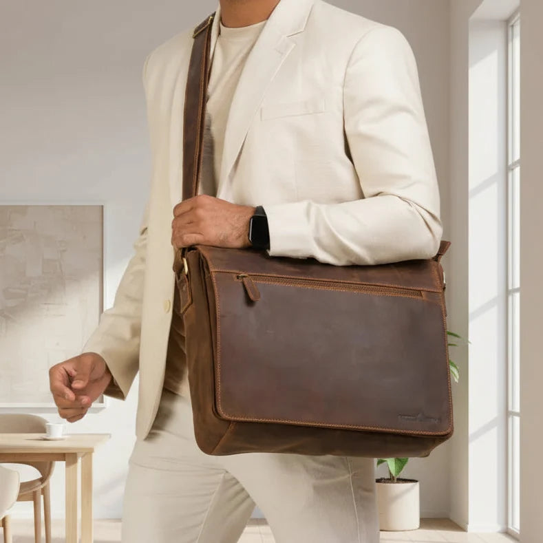 Greenwood Leather Laptop Bag-15
