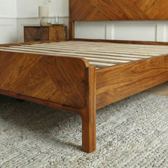 Estructura de cama de madera maciza Bifrost-7