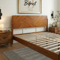 Estructura de cama de madera maciza Bifrost-4