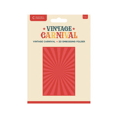 Vintage Carnival 6” x 4” 2D Embossing Folder - Vintage Carnival-1