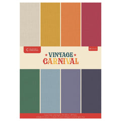 Cartulina de lino de lujo Vintage Carnival - A4-1