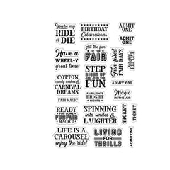 Vintage Carnival Stamp & Die - Ticket Fun-2