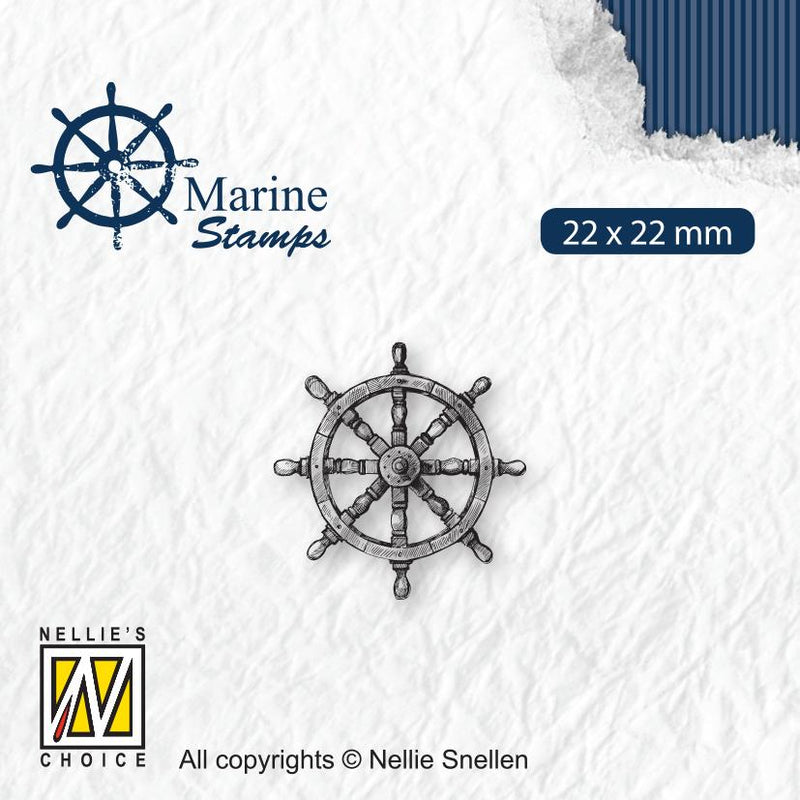 Nellie's Choice Clear Stamp Maritime Rudder-1