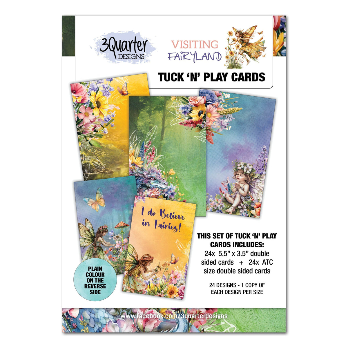 3Quarter Designs Visiting Fairyland - Tuck N Play Cards-1
