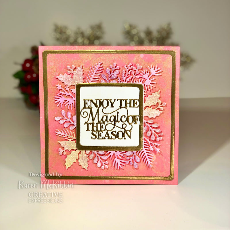 Creative Expressions Sue Wilson Festive Blustery Frame Craft Die-7
