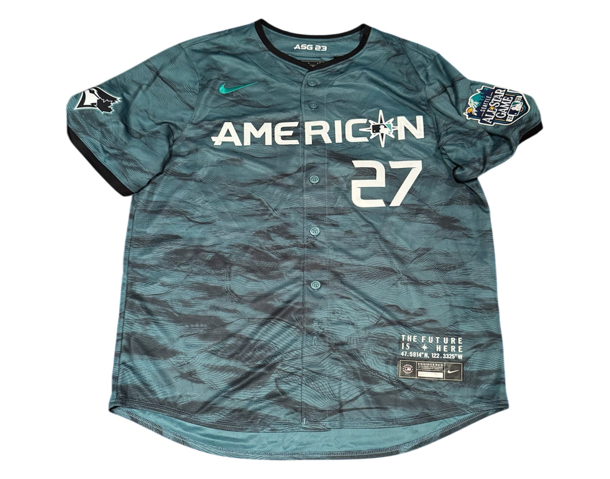 Vladimir Guerrero Jr. Autographed 2023 All-Star Game AL Replica Nike Jersey Inscribed-3