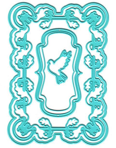 Vintasia Dies - rectangle frame with a bird-1
