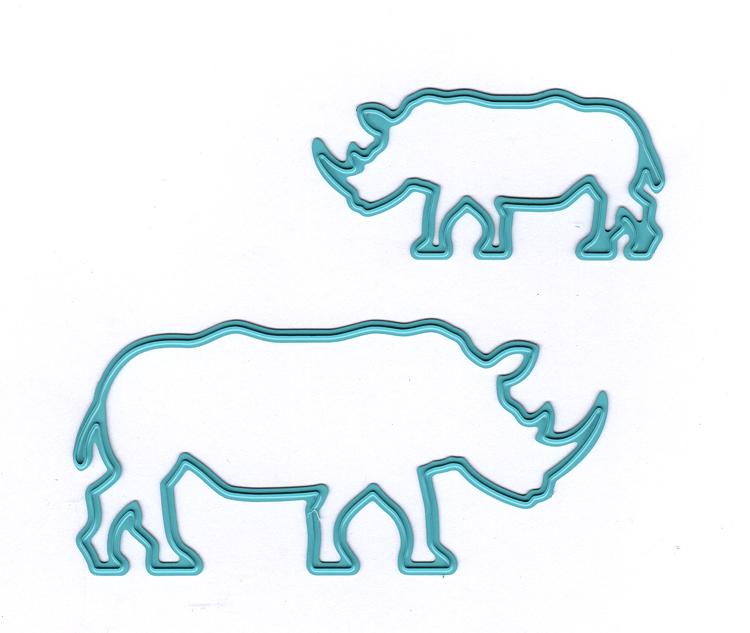 Vintasia Die African Rhinoceros-1