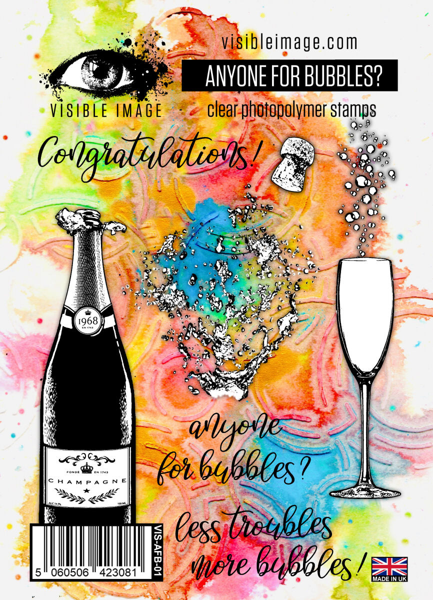 Visible Image Anyone For Bubbles - A6 Stamp Set-1