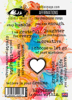 Visible Image Affirmations - A6 Stamp Set-1