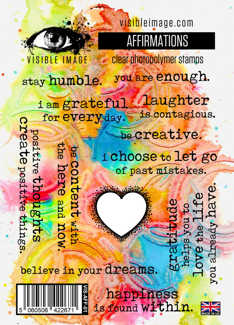 Visible Image Affirmations - A6 Stamp Set-1