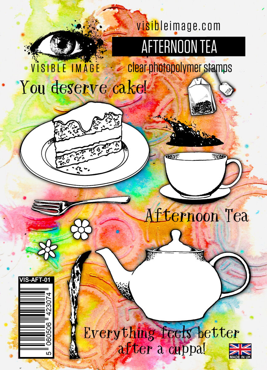 Visible Image Afternoon Tea Stamp Set - A6 stamp set-1
