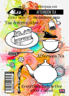 Visible Image Afternoon Tea Stamp Set - A6 stamp set-1
