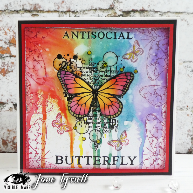 Visible Image Antisocial Butterfly - A6 Stamp Set-2