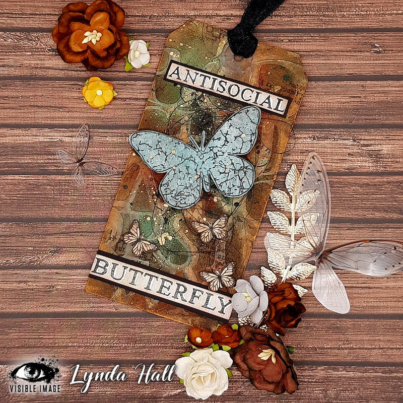 Visible Image Antisocial Butterfly - A6 Stamp Set-3