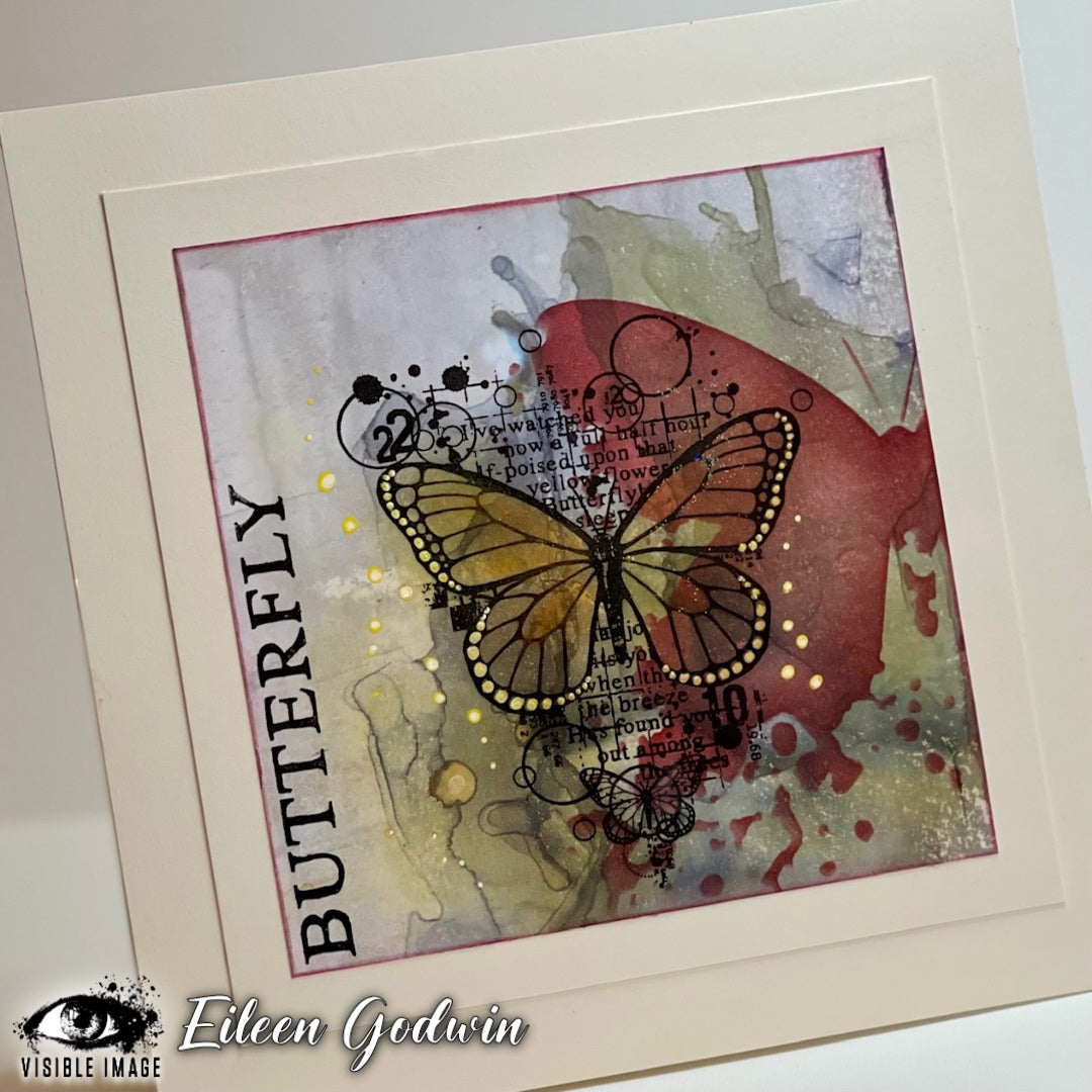 Visible Image Antisocial Butterfly - A6 Stamp Set-4