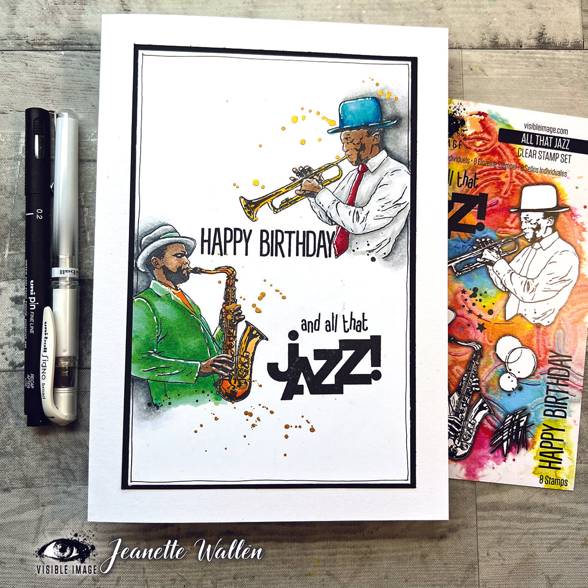 Visible Image All That Jazz 4 in x 6 in Stamp Set-3