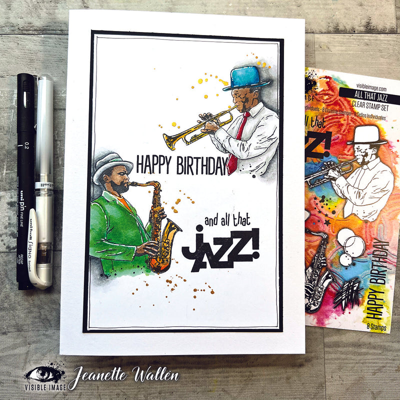 Visible Image All That Jazz 4 in x 6 in Stamp Set-3