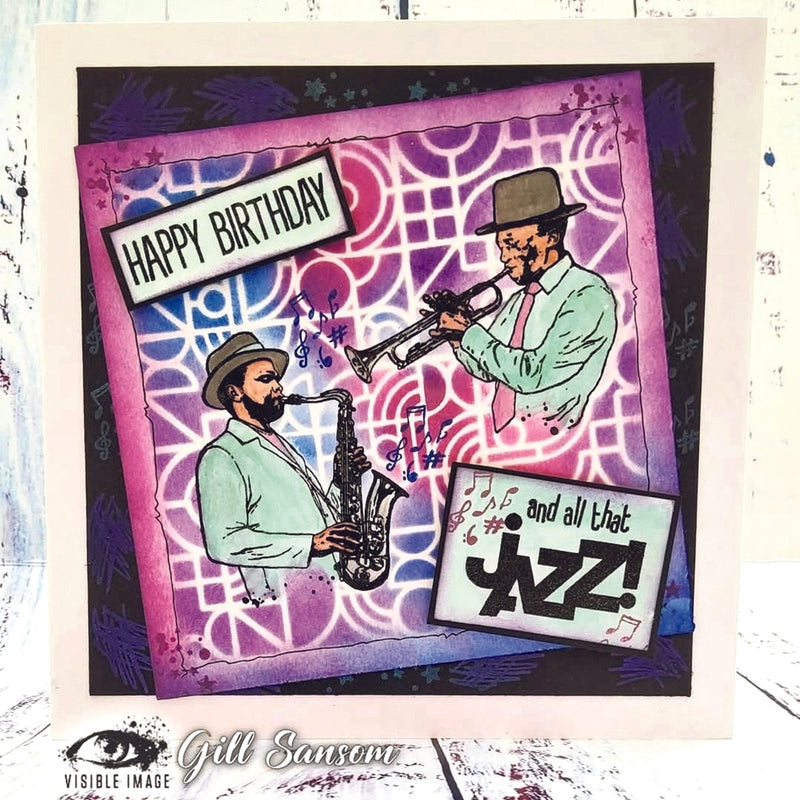 Visible Image All That Jazz 4 in x 6 in Stamp Set-7