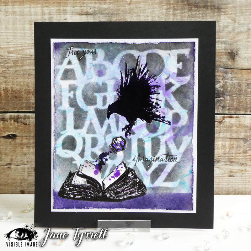 Visible Image A to Z Stencil - 6 x 6-2