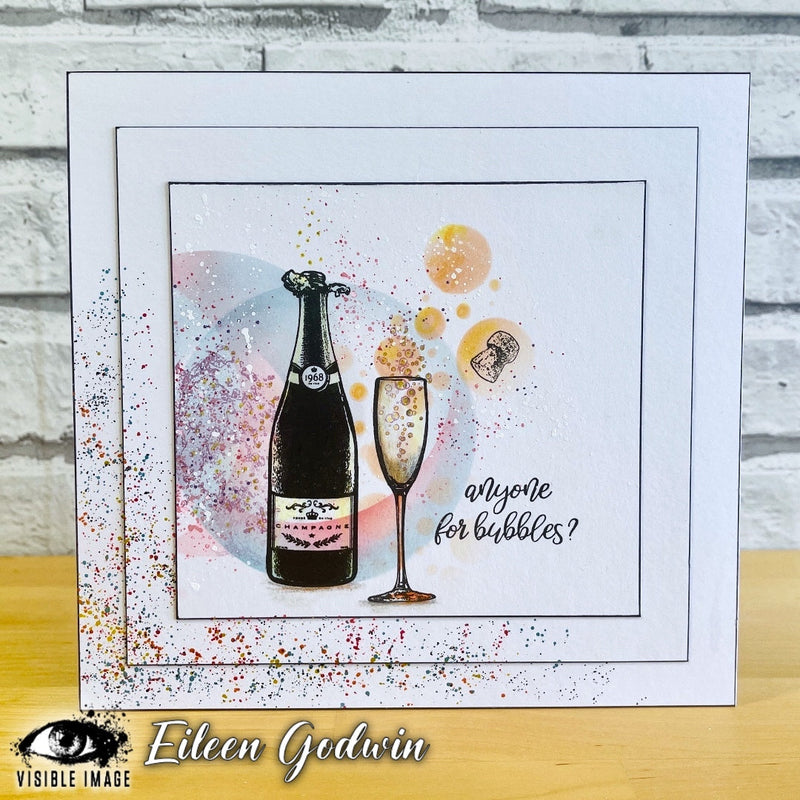 Visible Image Bubbles & Fizz Stencil - 6 x 6-3