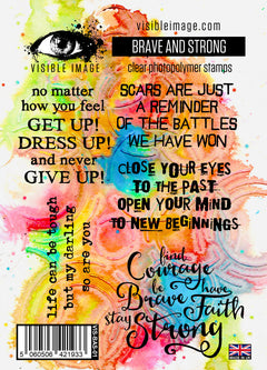 Visible Image Brave and Strong - A6 Stamp Set-1