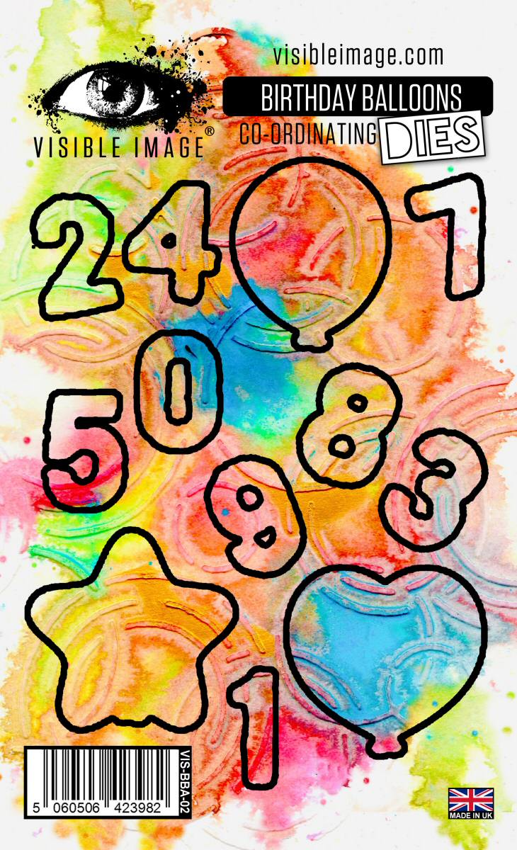 Visible Image Birthday Balloons Co-ordinating Dies