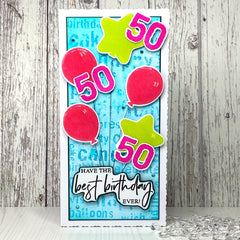 Visible Image Birthday Balloons Co-ordinating Dies-2