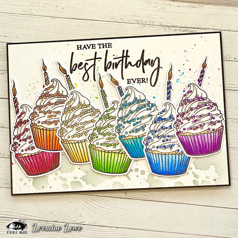 Visible Image Best Birthday Ever - A6 Stamp Set-3