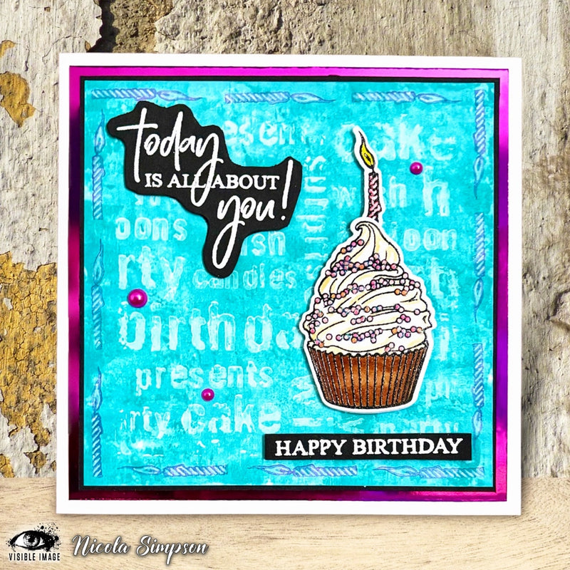 Visible Image Best Birthday Ever - A6 Stamp Set-4