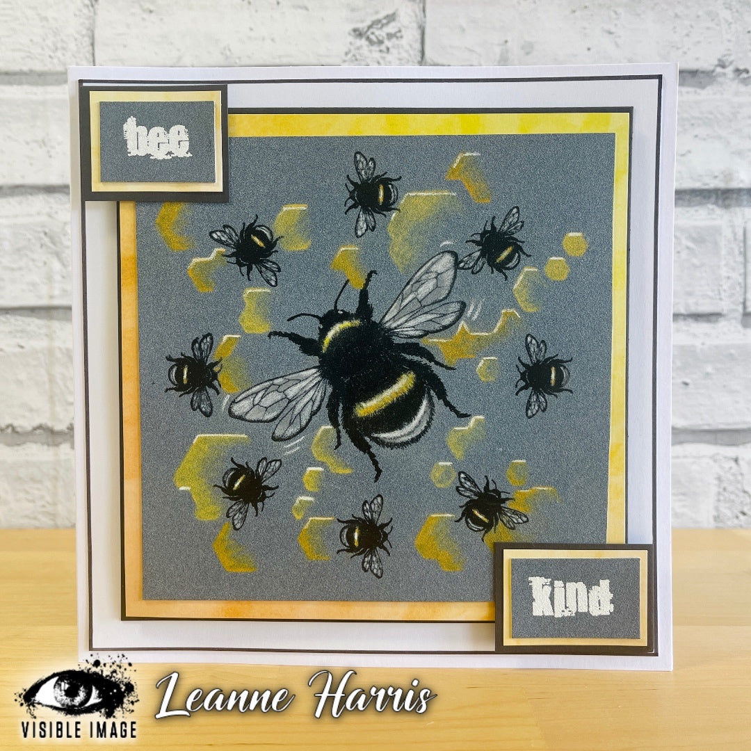 Visible Image Bee Happy - A6 Stamp Set-4