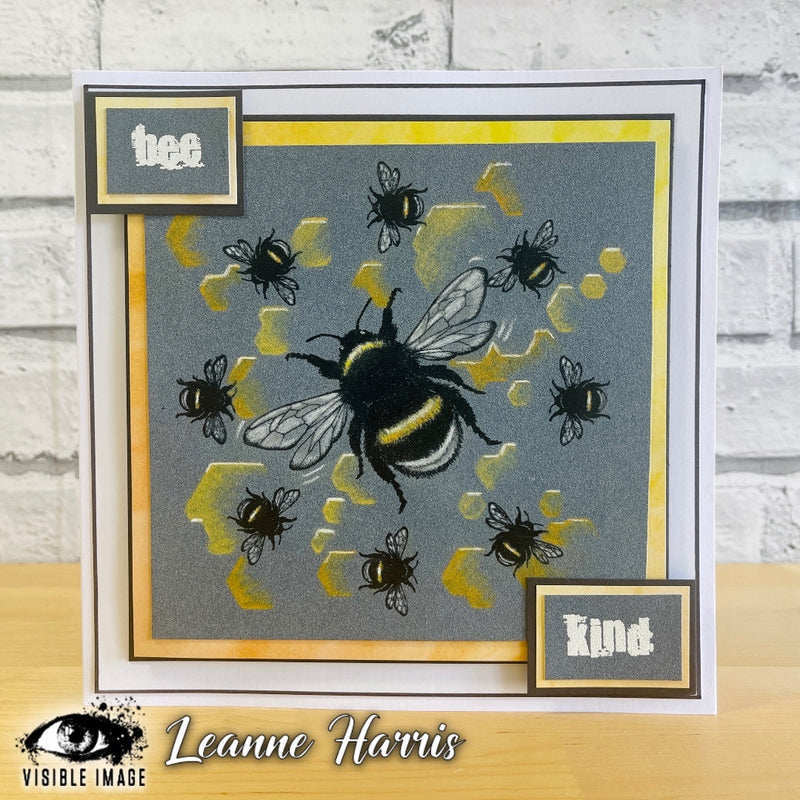Visible Image Bee Happy - A6 Stamp Set-4