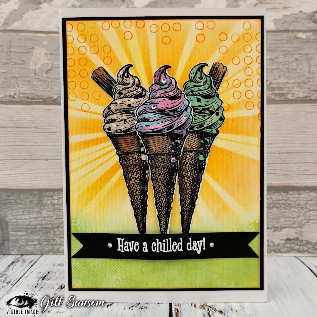 Visible Image Better With Ice Cream - A6 Stamp Set-4