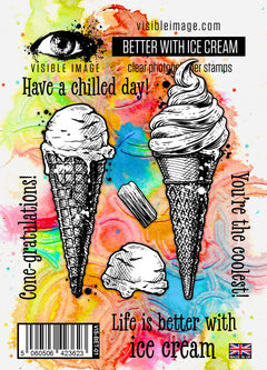 Visible Image Better With Ice Cream - A6 Stamp Set-1
