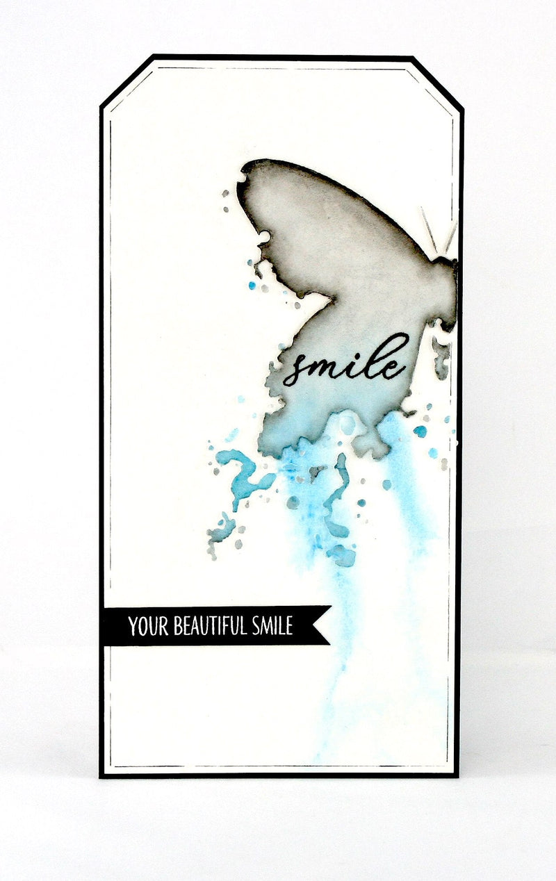 Visible Image Butterfly Ink Stencil - 6 X 6-3