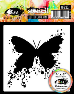 Visible Image Butterfly Ink Mini Stencil - 4 x 4-1