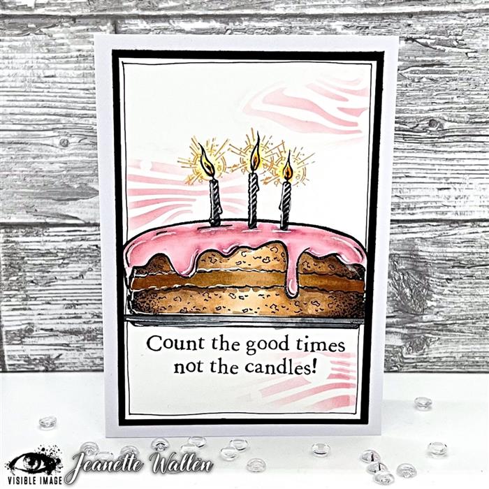 Visible Image Blow Out The Candles - A6 Stamp Set-3
