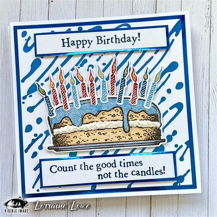 Visible Image Blow Out The Candles - A6 Stamp Set-4