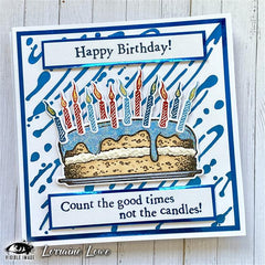 Visible Image Blow Out The Candles - A6 Stamp Set-4