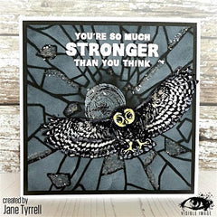 Visible Image Breaking Glass Stencil - 6 x 6-2